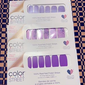 NIB 3 Packs of Color Street Supercharged, Out of Quartz, and Glitter Days Ahead